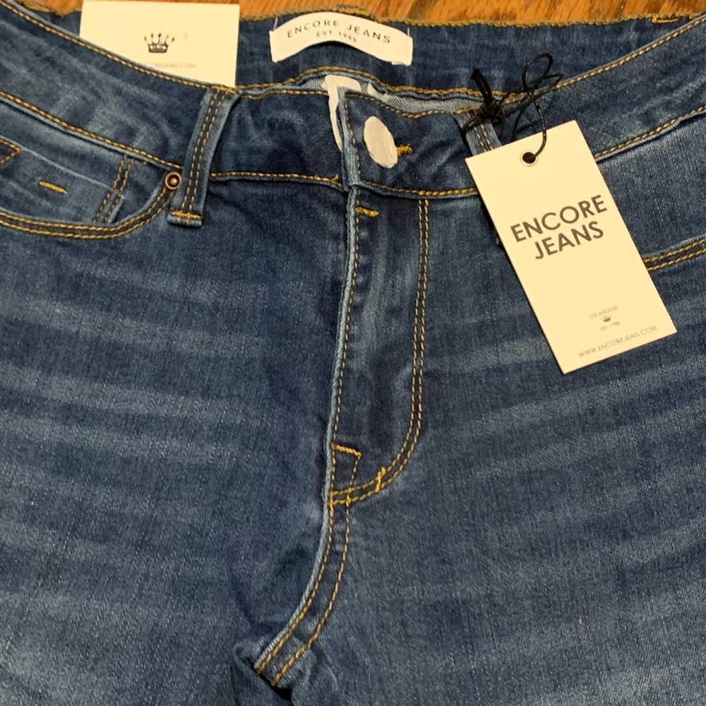 Encore Mid Rise Stretchy Jeans - Picture 3 of 4